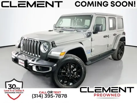 Gray 2021 Jeep Wrangler Unlimited Sahara 4xe for sale in St. Charles, MO