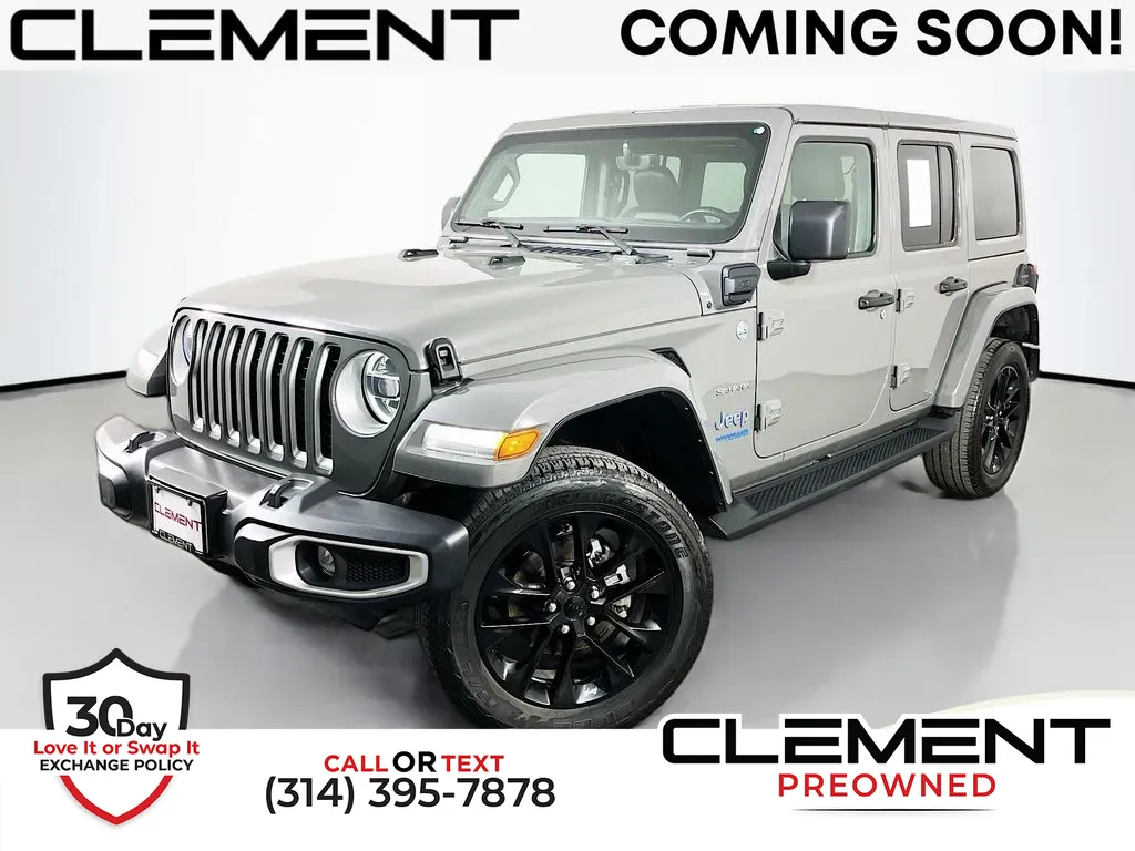 Gray 2021 Jeep Wrangler Unlimited Sahara 4xe for sale in St. Charles, MO