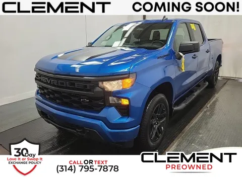 Blue 2024 Chevrolet Silverado 1500 Custom for sale in St. Charles, MO