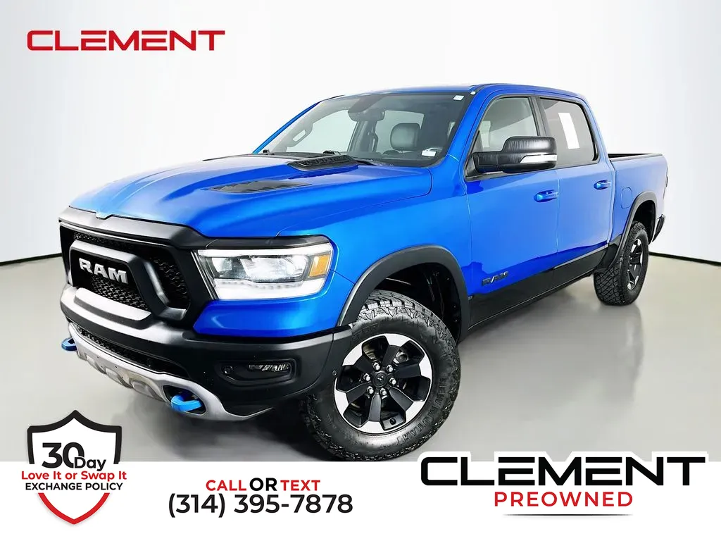 Blue 2020 Ram 1500 Rebel for sale in St. Charles, MO