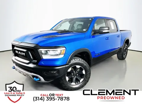 Blue 2020 Ram 1500 Rebel for sale in St. Charles, MO