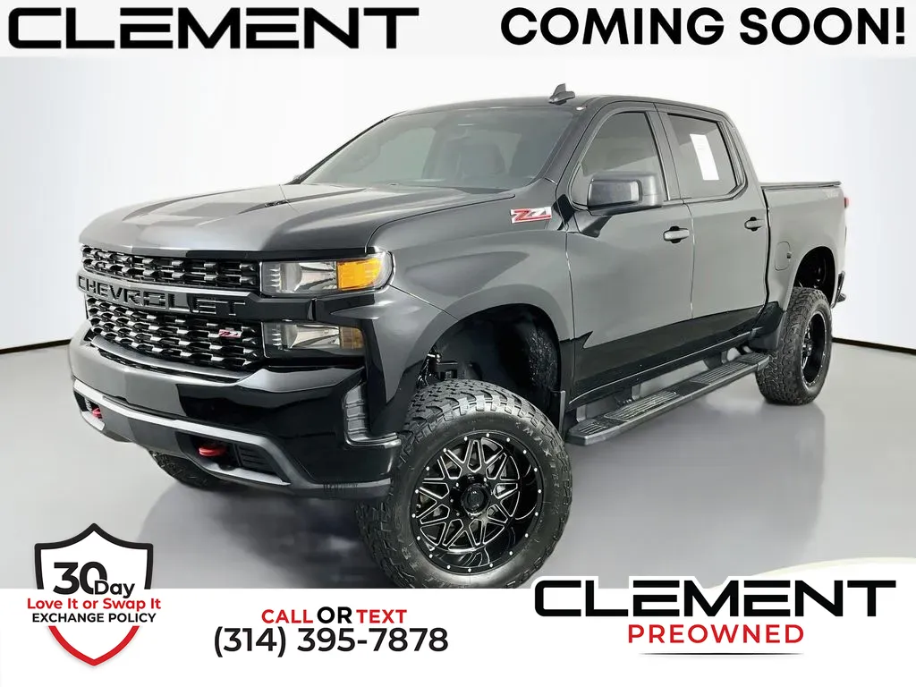 Black 2021 Chevrolet Silverado 1500 Custom Trail Boss for sale in St. Charles, MO