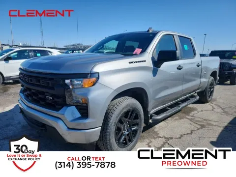 Gray 2024 Chevrolet Silverado 1500 Custom for sale in St. Charles, MO
