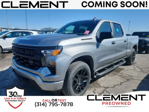Gray 2024 Chevrolet Silverado 1500 Custom for sale in St. Charles, MO