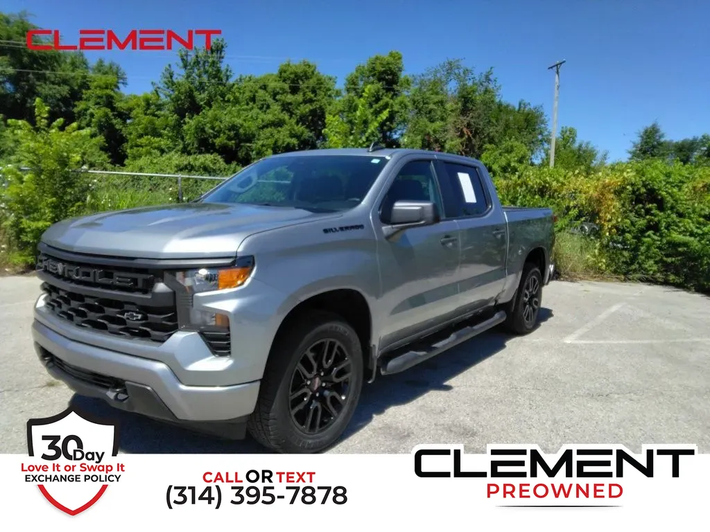 Gray 2024 Chevrolet Silverado 1500 Custom for sale in St. Charles, MO