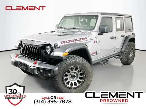 Silver 2021 Jeep Wrangler Unlimited Rubicon for sale in St. Charles, MO