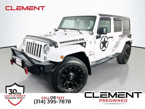 White 2017 Jeep Wrangler Unlimited Sahara for sale in St. Charles, MO