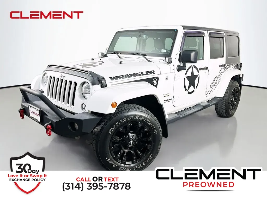 White 2017 Jeep Wrangler Unlimited Sahara for sale in St. Charles, MO