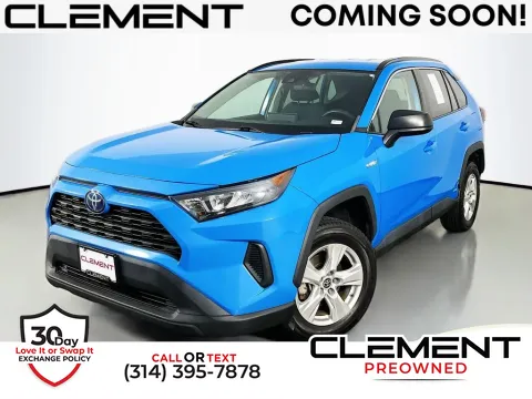 Blue 2021 Toyota RAV4 Hybrid LE for sale in St. Charles, MO