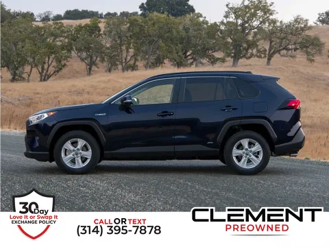 Blue 2021 Toyota RAV4 Hybrid LE for sale in St. Charles, MO