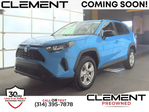 Blue 2021 Toyota RAV4 Hybrid LE for sale in St. Charles, MO