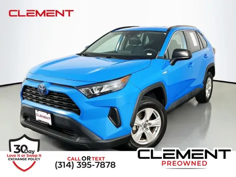 Blue 2021 Toyota RAV4 Hybrid LE for sale in St. Charles, MO