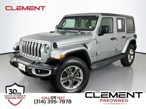 Silver 2020 Jeep Wrangler Unlimited Sahara for sale in St. Charles, MO