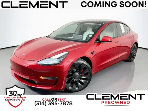 Red 2021 Tesla Model 3 Performance for sale in St. Charles, MO