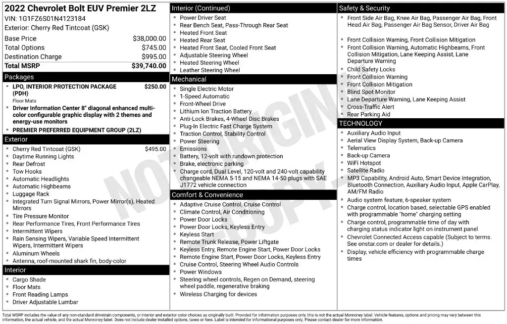 Chevrolet Bolt EUV photo 13