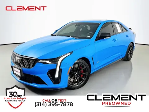 Blue 2023 Cadillac CT4 V-Series for sale in St. Charles, MO
