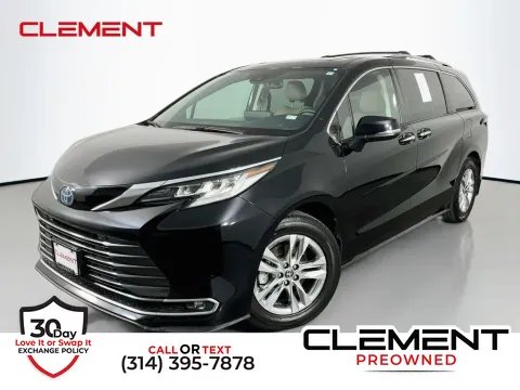 Black 2022 Toyota Sienna Limited for sale in St. Charles, MO
