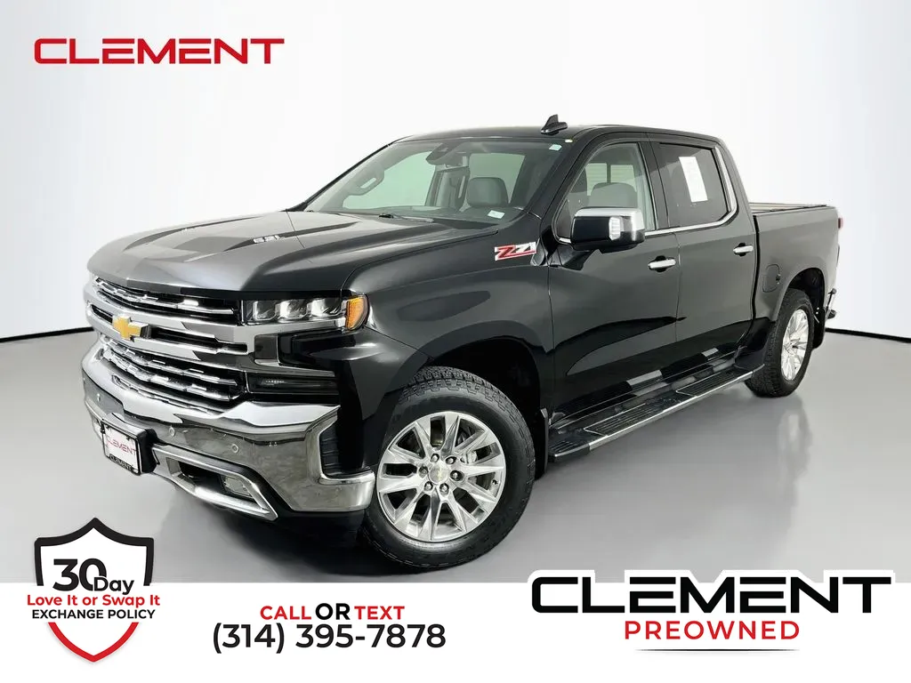 Black 2019 Chevrolet Silverado 1500 LTZ for sale in St. Charles, MO