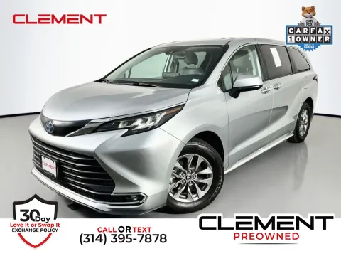 Silver 2023 Toyota Sienna XLE for sale in St. Charles, MO