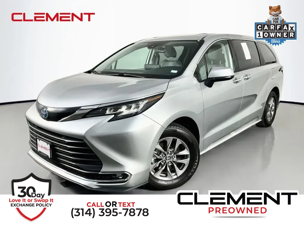 Silver 2023 Toyota Sienna XLE for sale in St. Charles, MO