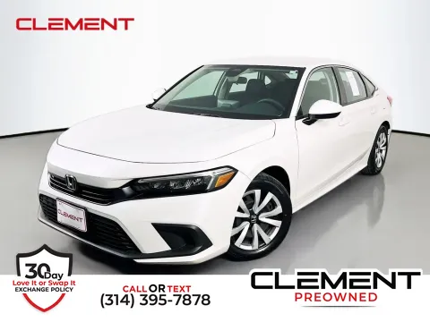 White 2024 Honda Civic LX for sale in St. Charles, MO