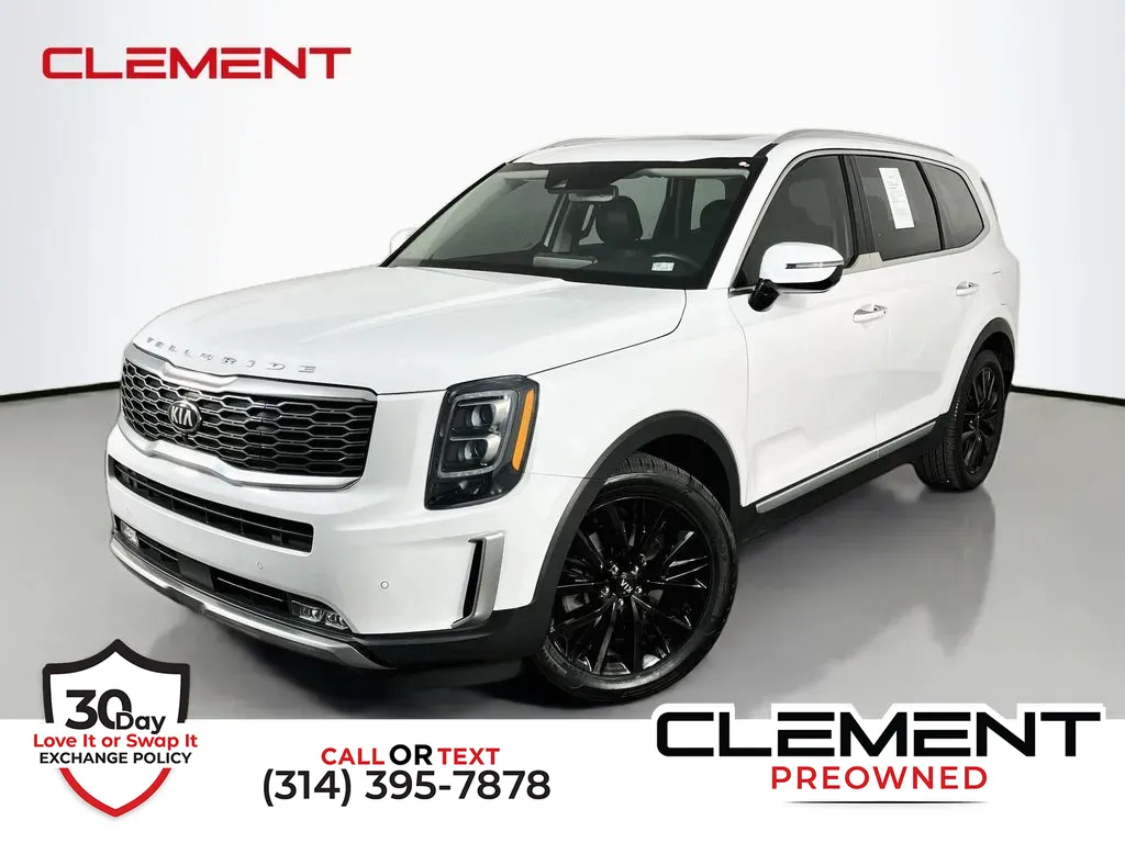 White 2021 Kia Telluride SX for sale in St. Charles, MO