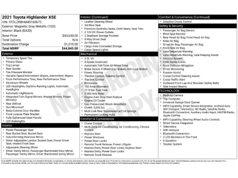 Photos of 2021 Toyota Highlander XSE for sale in St. Charles, MO at Clement Supercenter