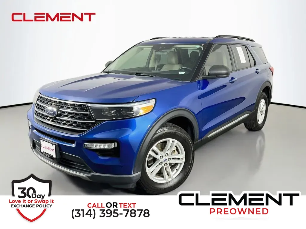 Blue 2022 Ford Explorer XLT for sale in St. Charles, MO