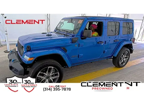 Blue 2024 Jeep Wrangler Sport S 4xe for sale in St. Charles, MO