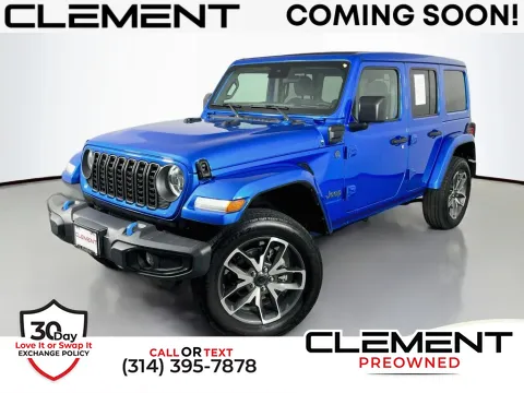 Blue 2024 Jeep Wrangler Sport S 4xe for sale in St. Charles, MO
