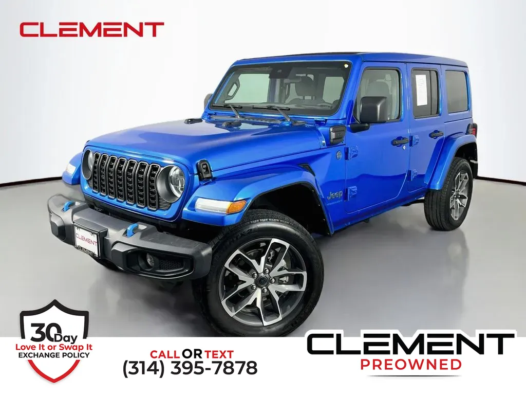 Blue 2024 Jeep Wrangler Sport S 4xe for sale in St. Charles, MO