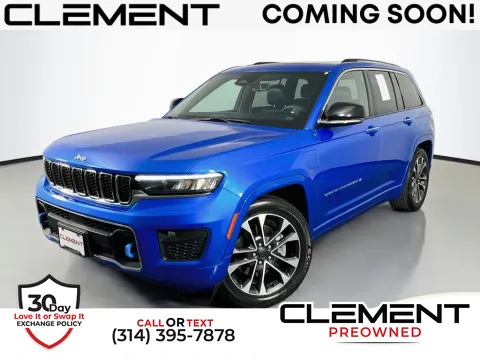 Blue 2022 Jeep Grand Cherokee Overland 4xe for sale in St. Charles, MO