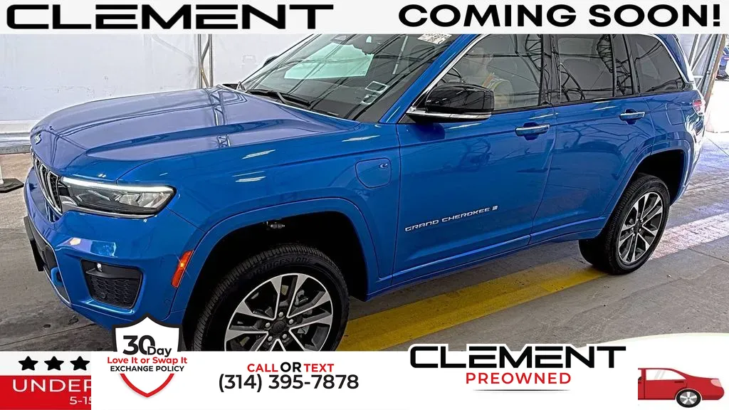Blue 2022 Jeep Grand Cherokee Overland 4xe for sale in St. Charles, MO