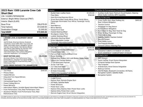 Photos of 2023 Ram 1500 Laramie for sale in St. Charles, MO at Clement Supercenter