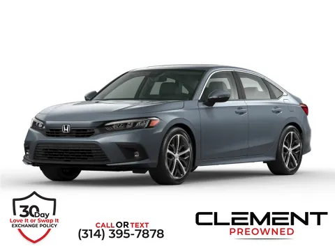 White 2022 Honda Civic Touring for sale in St. Charles, MO