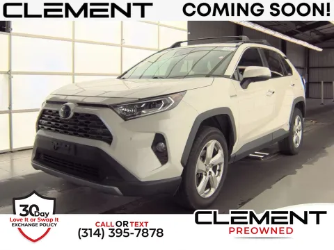 White 2021 Toyota RAV4 Hybrid Limited for sale in St. Charles, MO