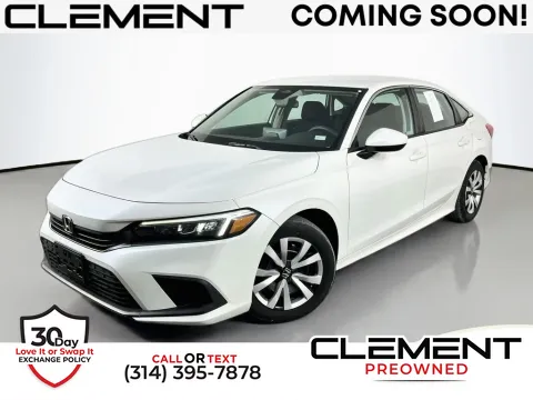White 2022 Honda Civic LX for sale in St. Charles, MO