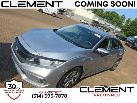 Silver 2021 Honda Civic LX for sale in St. Charles, MO