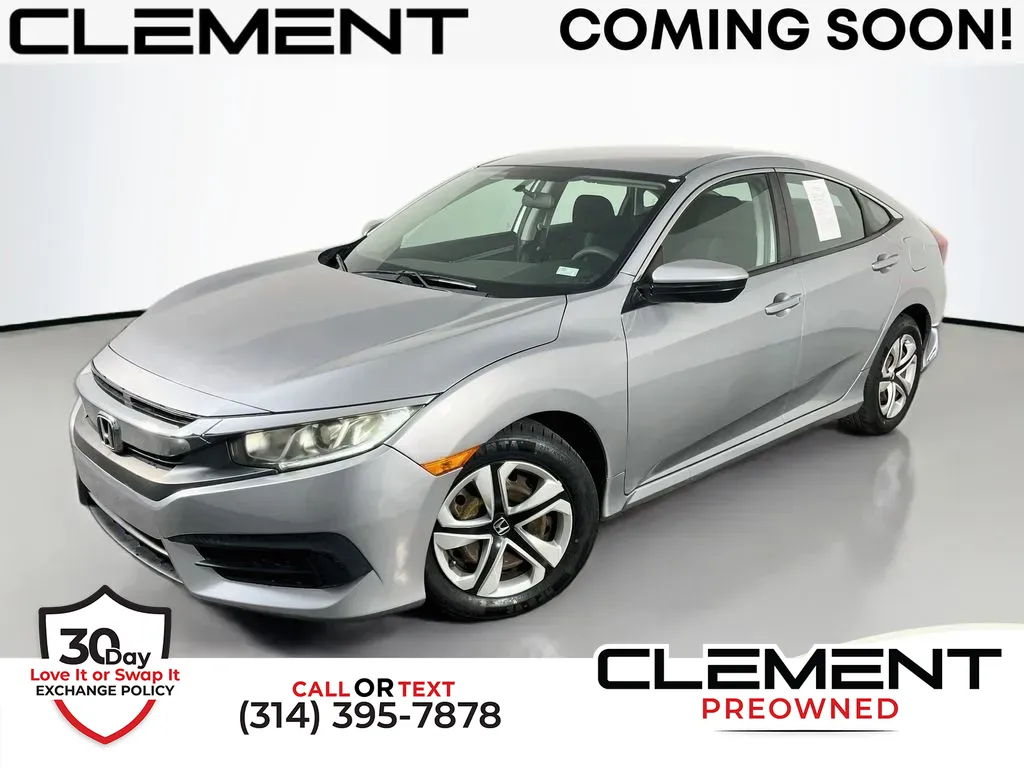 Silver 2018 Honda Civic LX for sale in St. Charles, MO