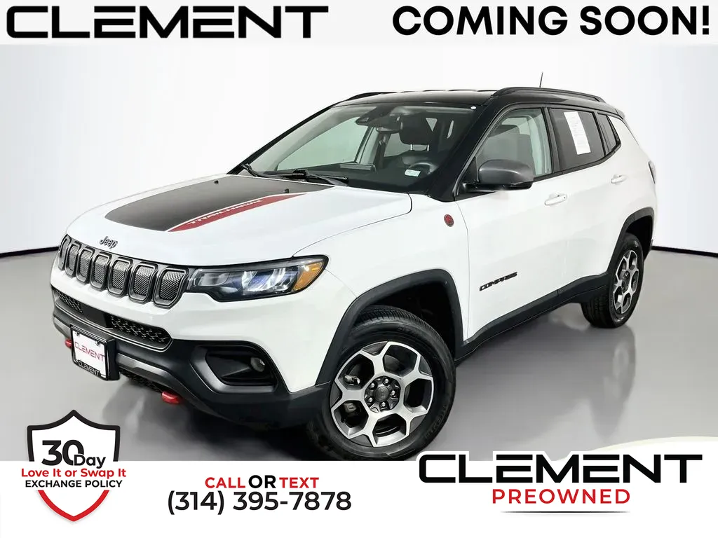 White 2022 Jeep Compass Trailhawk for sale in St. Charles, MO