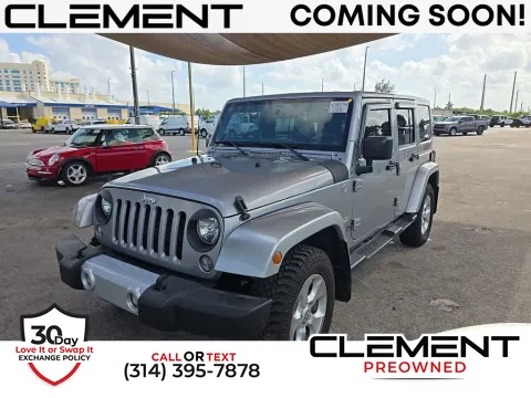 Silver 2015 Jeep Wrangler Unlimited Sahara for sale in St. Charles, MO