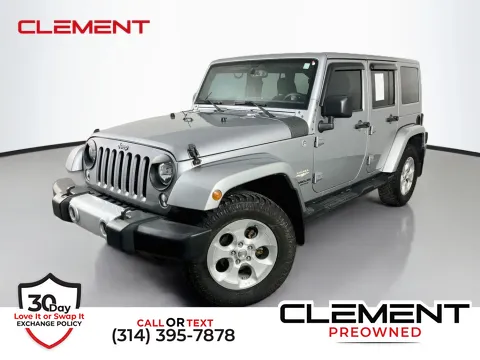 Silver 2015 Jeep Wrangler Unlimited Sahara for sale in St. Charles, MO