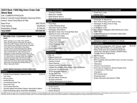 More photos of 2023 Ram 1500 Big Horn/Lone Star at Clement Supercenter, MO