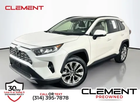 White 2019 Toyota RAV4 Limited for sale in St. Charles, MO