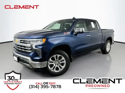 Blue 2023 Chevrolet Silverado 1500 LTZ for sale in St. Charles, MO