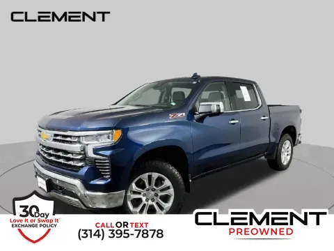 Blue 2023 Chevrolet Silverado 1500 LTZ for sale in St. Charles, MO