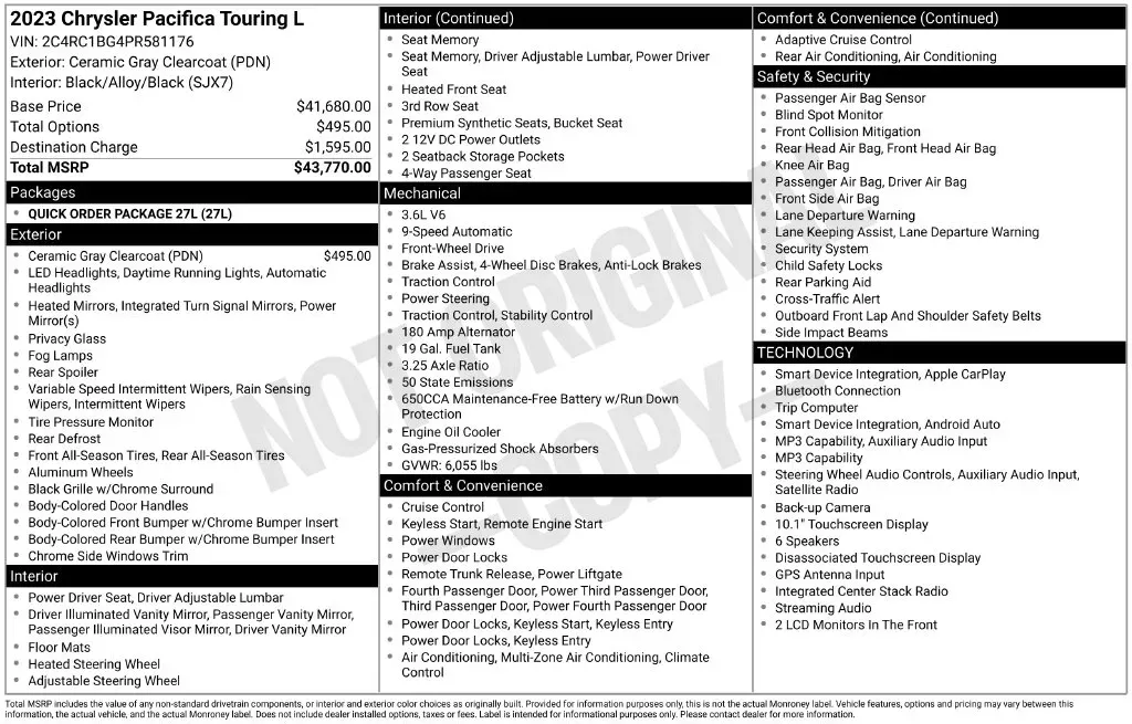 Chrysler Pacifica photo 18