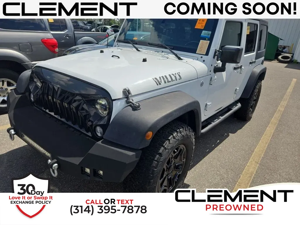 White 2017 Jeep Wrangler Unlimited Willys for sale in St. Charles, MO