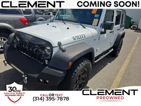 White 2017 Jeep Wrangler Unlimited Willys for sale in St. Charles, MO