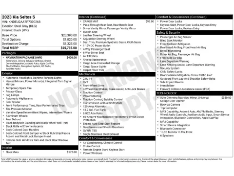 Photos of 2023 Kia Seltos S for sale in St. Charles, MO at Clement Supercenter